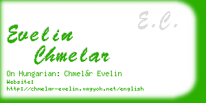 evelin chmelar business card
